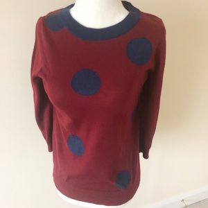 Merino wool polkadot tippi sweater J.Crew